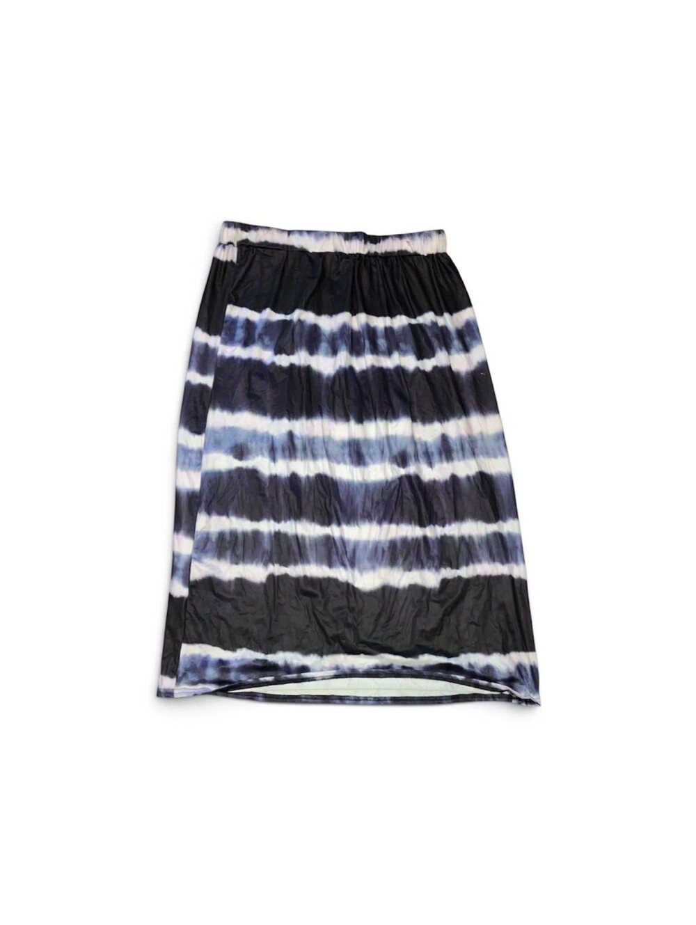 Tie-Dye Long Skirt in Black and White